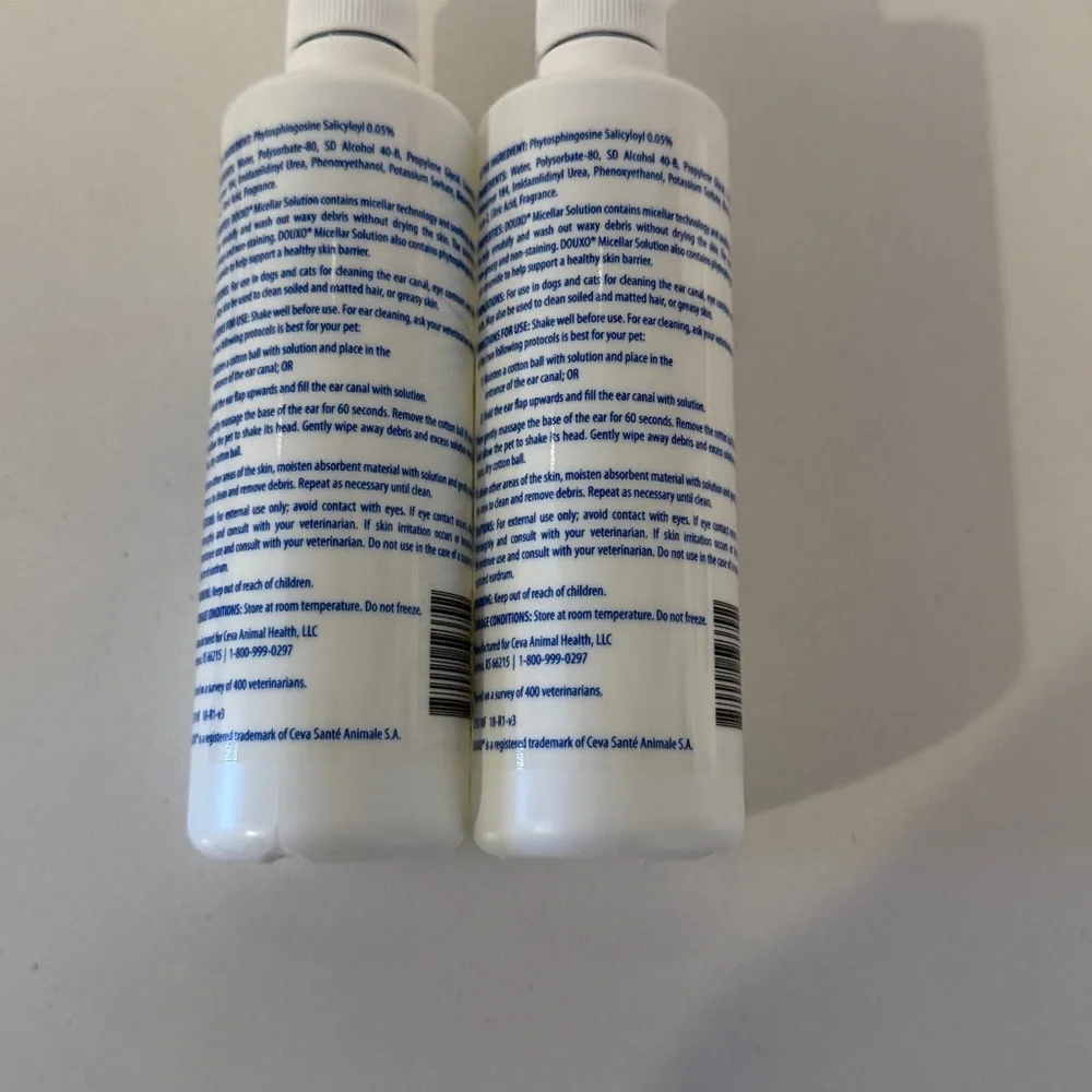 NEW Douxo Micellar Solution Ear & Skin Cleanser - (2 Pack)